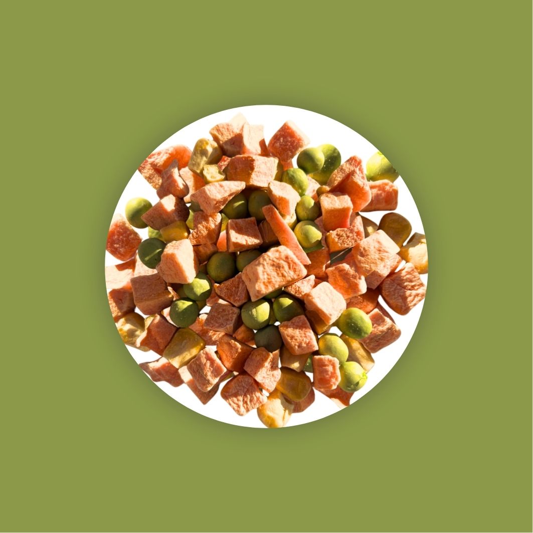 Freeze Dried Peas Carrots & Corn mix